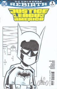JLA Batman sketch cover by Chris Giarrusso