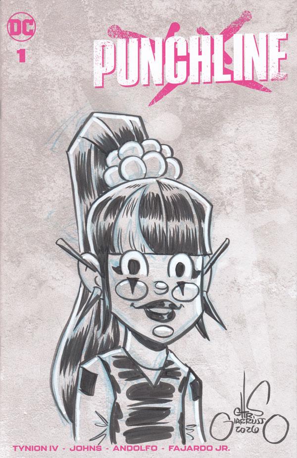 Punchline sketch cover by Chris Giarrusso