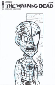 Walking Dead Spider-Man sketch cover by Chris Giarrusso